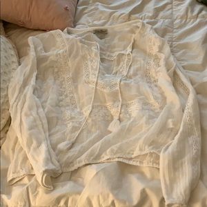 White embroidered blouse